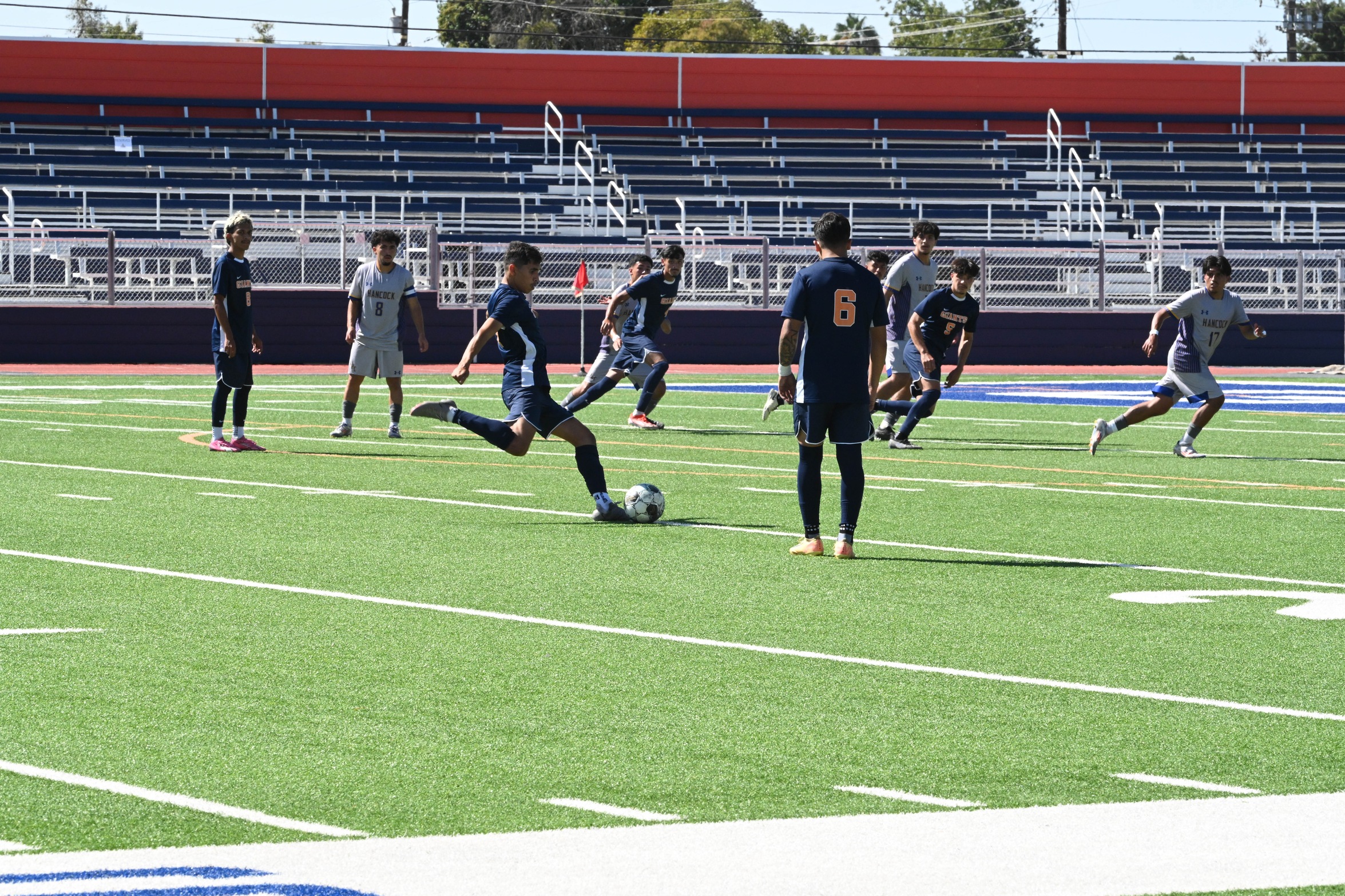 College of the Sequoias' Jose Fabian Sandoval (7) in a game versus Allan Hancock College on September 10, 2024. (Photo Credit: Norma Foster / COS Athletics)