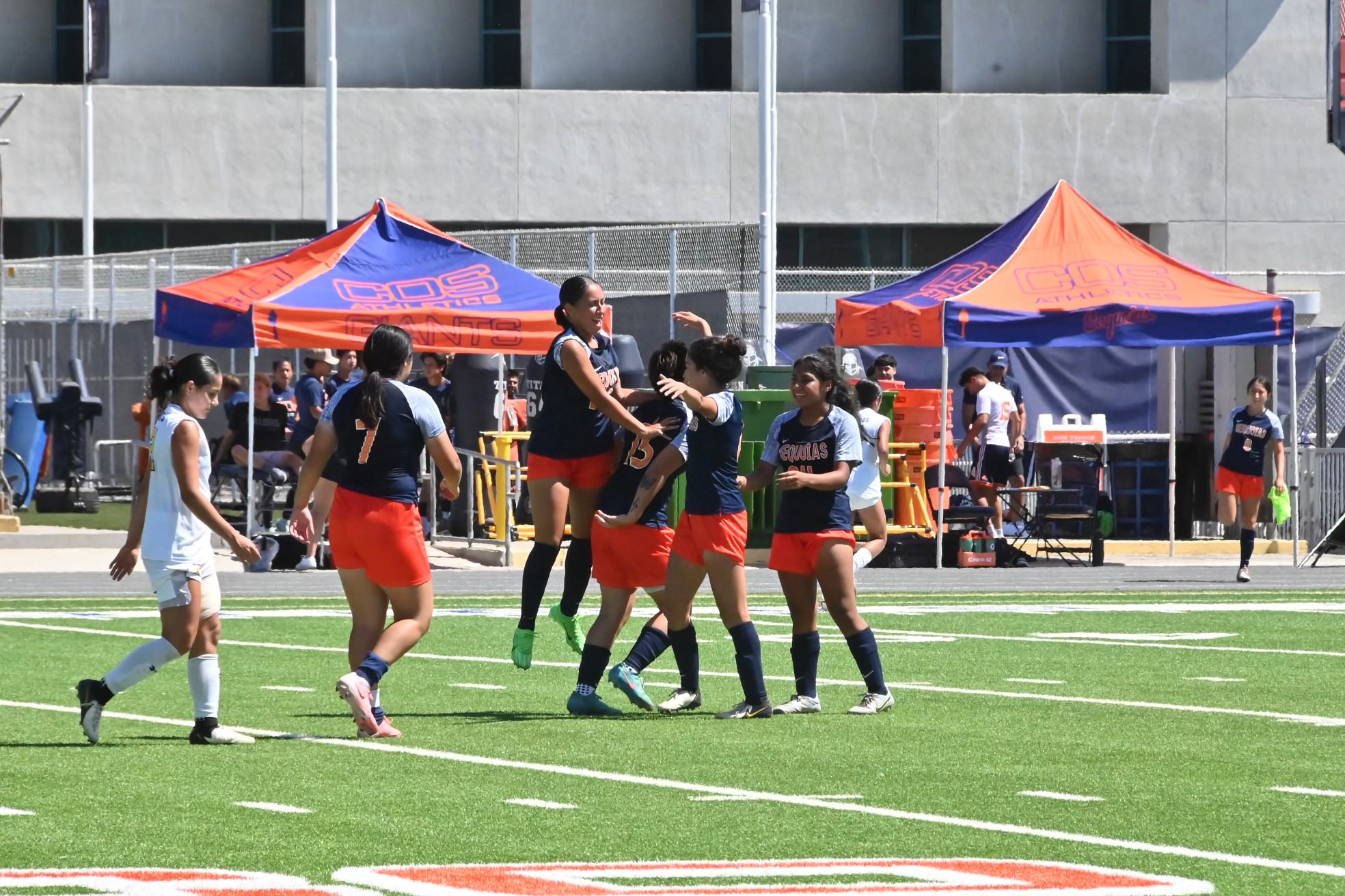 College of the Sequoias' Women's Soccer in a game versus Allan Hancock College on September 10, 2024. (Photo Credit: Norma Foster / COS Athletics)