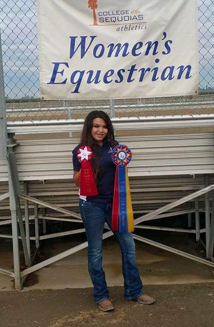 Meza at the COS Equine Show earlier this school year.