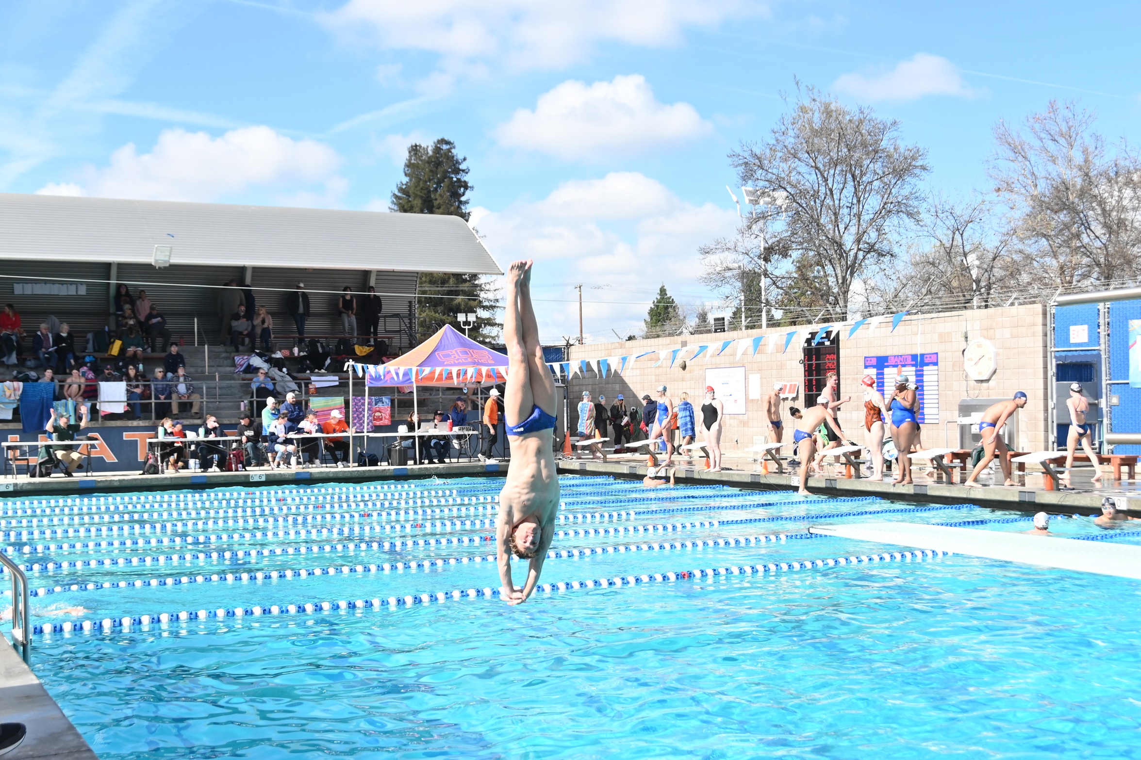 College of the Sequoias' Easton Farmer in a home meet on February 15, 2024.

Credit: Norma Foster / COS Athletics