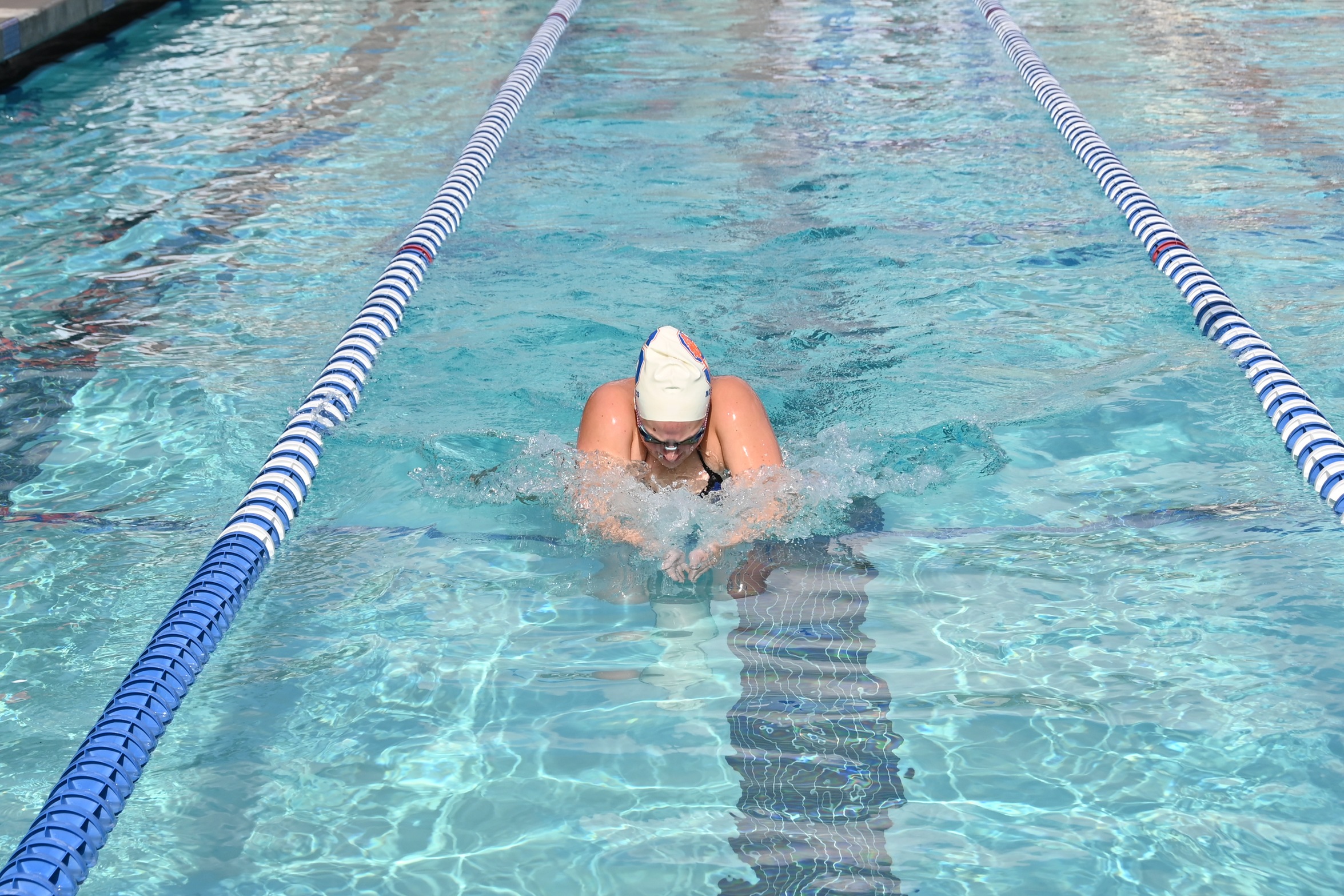 College of the Sequoias' Alexandria Bower in a home meet on February 15, 2024.

Credit: Norma Foster / COS Athletics
